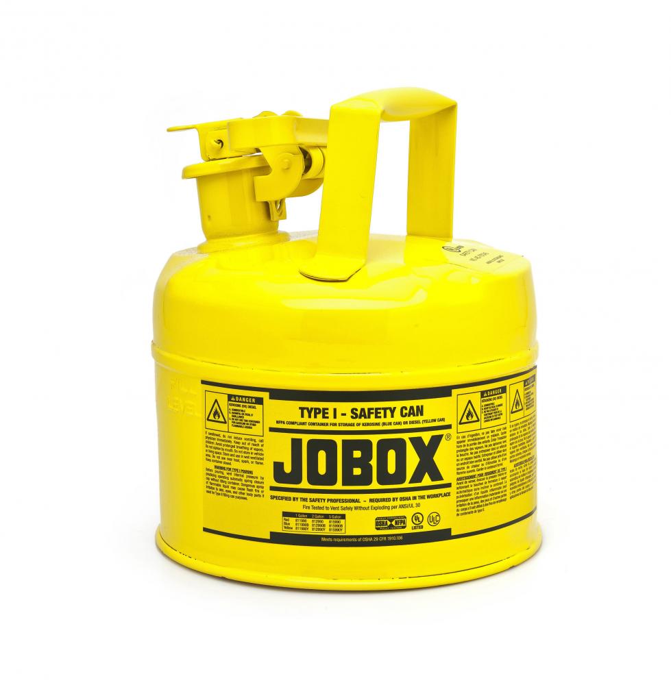 TYPE I SAFETY CAN YELLOW 1 GAL W/ FUNNEL