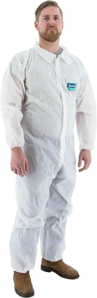 PP/CPE Bound Seam Coverall Elastic Wrist & Ankle