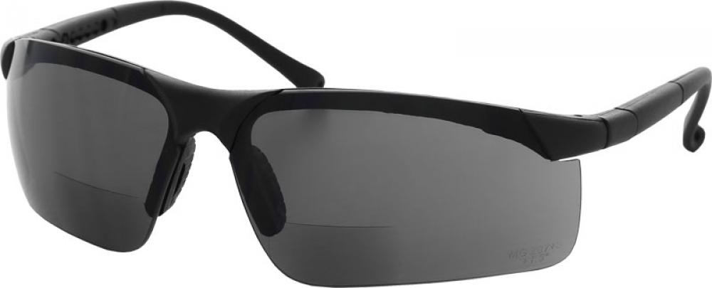 Centerfire Readers Safety Glasses, Smoke+1.5
