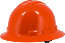 Majestic Glove 87-1255ORG - Full Brim Hard Hat with 6 Point Suspension