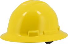 Majestic Glove 87-1255YLW - Full Brim Hard Hat with 6 Point Suspension