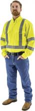 Majestic Glove 95810Y/M - BlazeTEXÂ® FR High Visibility Button Down Work Shirt, ANSI 3, R