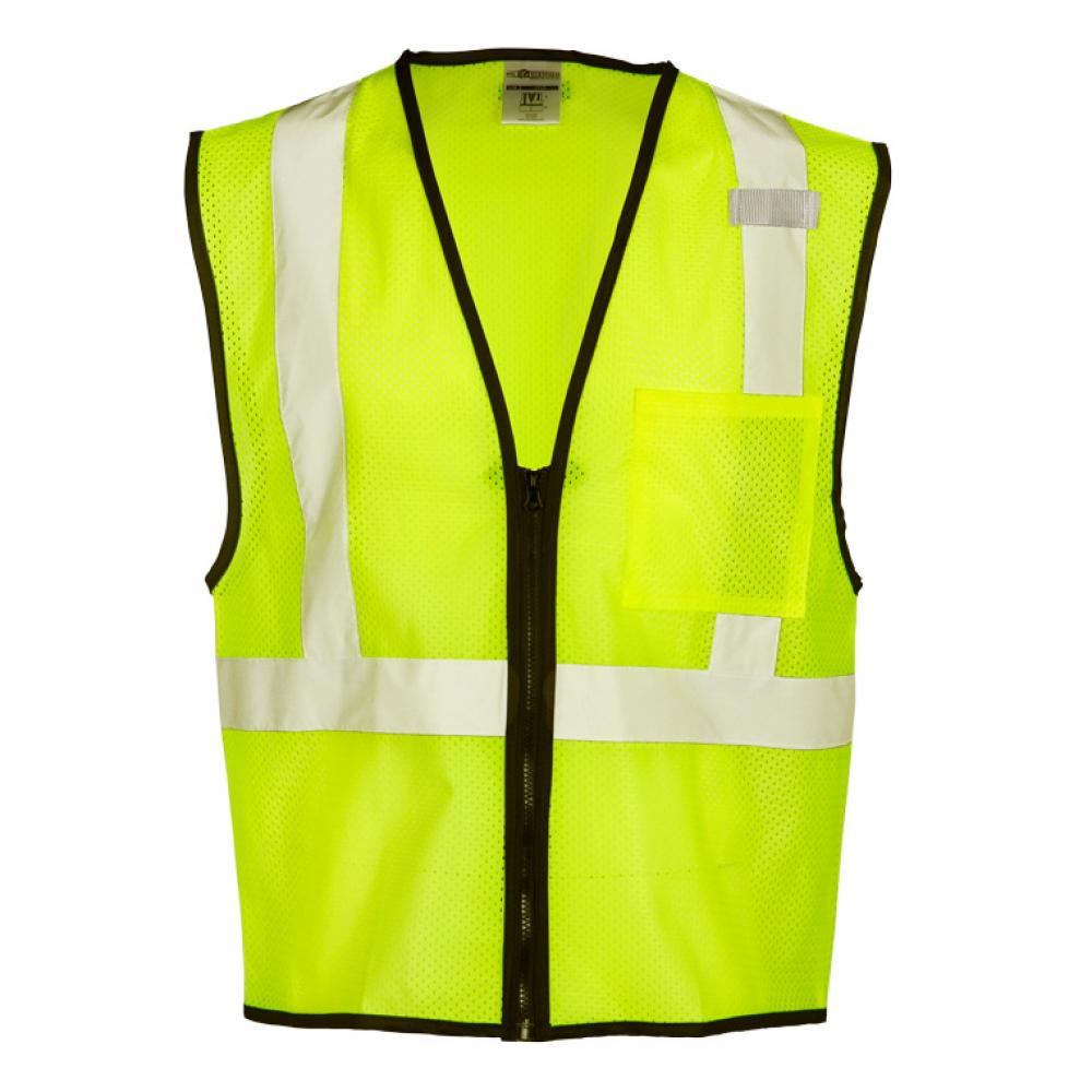 Single Pocket Zipper Mesh Vest