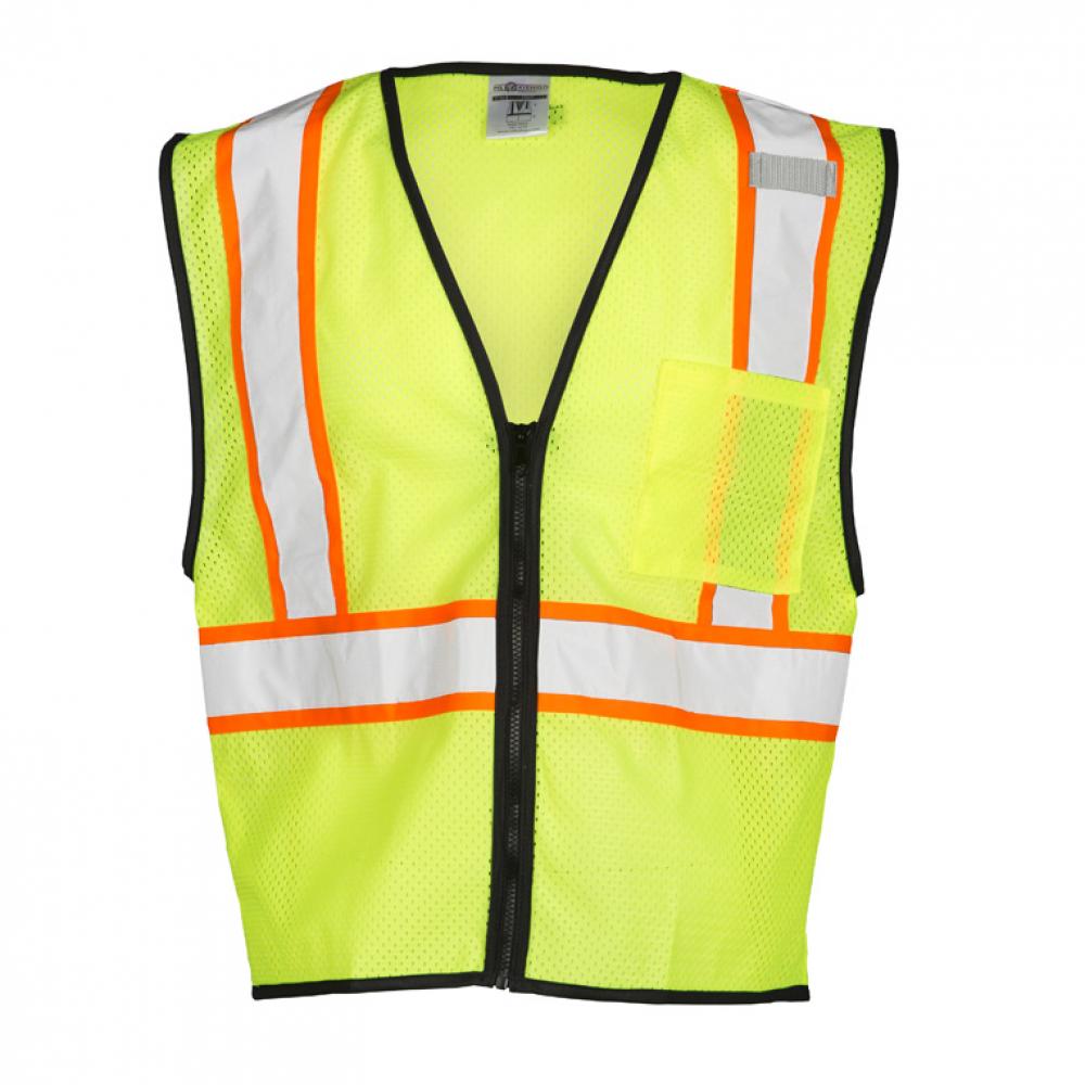 Single Pocket Contrasting Mesh Vest