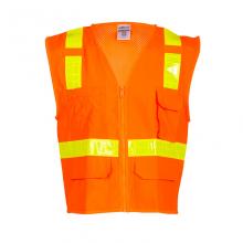 ML Kishigo 1207A-S - OraliteÃ‚Â® Solid Front with Mesh Back Vest