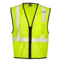 ML Kishigo 1519-L-XL - Single Pocket Zipper Mesh Vest