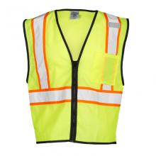 ML Kishigo 1527-L-XL - Single Pocket Contrasting Mesh Vest