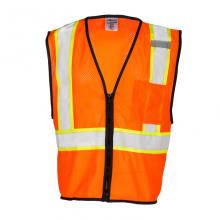 ML Kishigo 1528-L-XL - Single Pocket Contrasting Mesh Vest