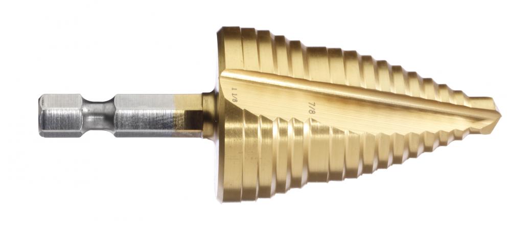 Hex Shank Step Drill - 1/4 to 1-1/8&#34; (13 step)- Impact Ready