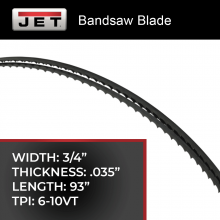 Jet - US JT9-414304 - BLADE- 3/4x.035x 93x 6/10VT-HVBS-7MW