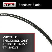 Jet - US JT9-5516193 - BLADE-1x.035x 114-1/2x 8/12VT-7014