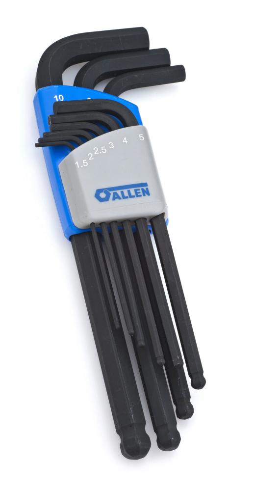 9PC BALL POINT LONG ARM HEX KE