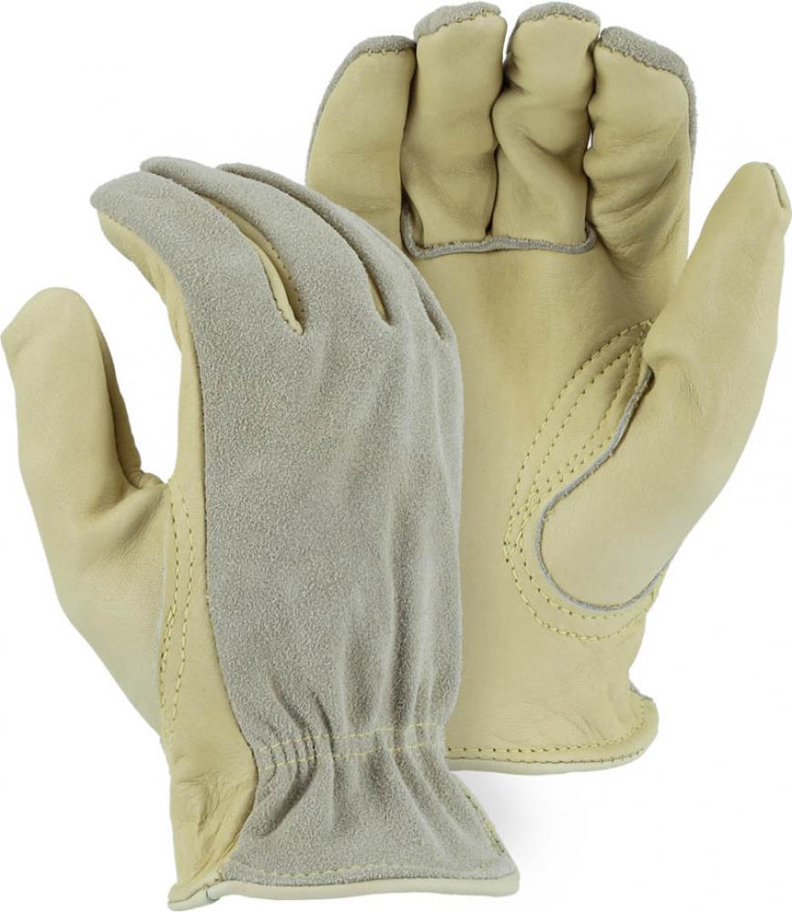 Cowhide Kevlar Sewn Drivers Glove with Split Back