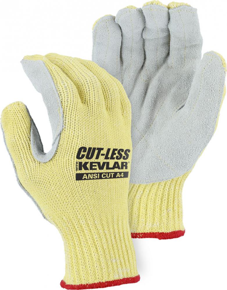 Cut-Less KevlarÂ® with Leather Palm