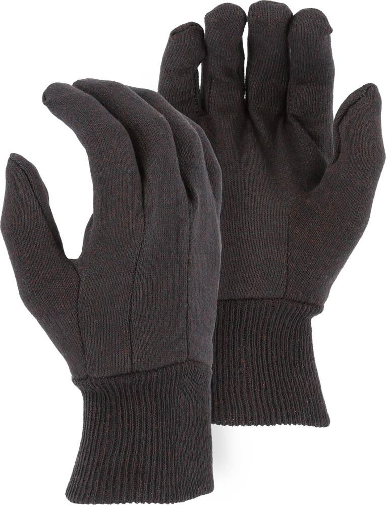 Brown Jersey Glove in 8-oz Cotton