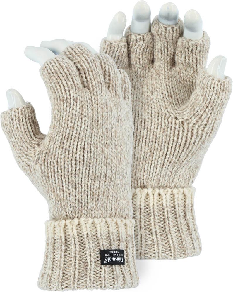 Fingerless Winter Lined Ragwool Glove