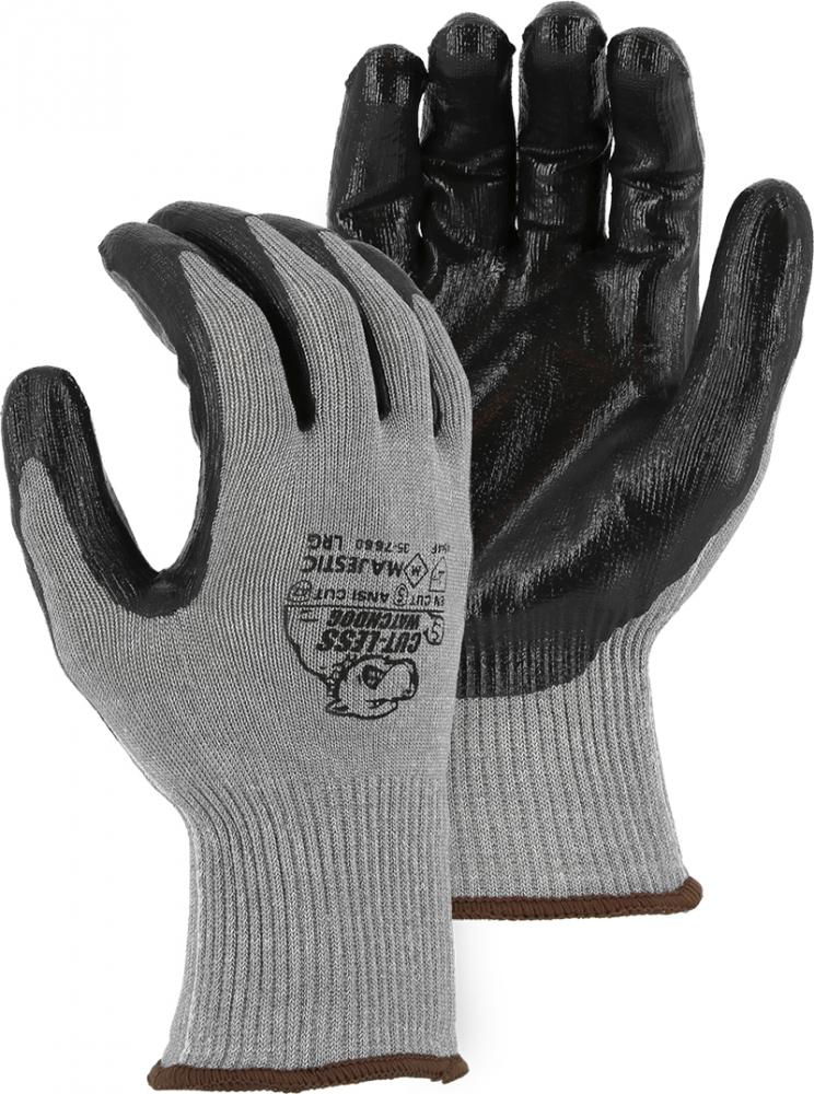 Cut-Less WatchdogÂ® Knit Glove w Flat Nitrile Palm