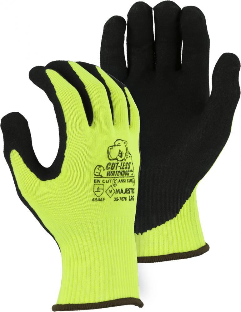 Cut-Less WatchdogÂ® Knit Glove w Sandy Nitrile Palm