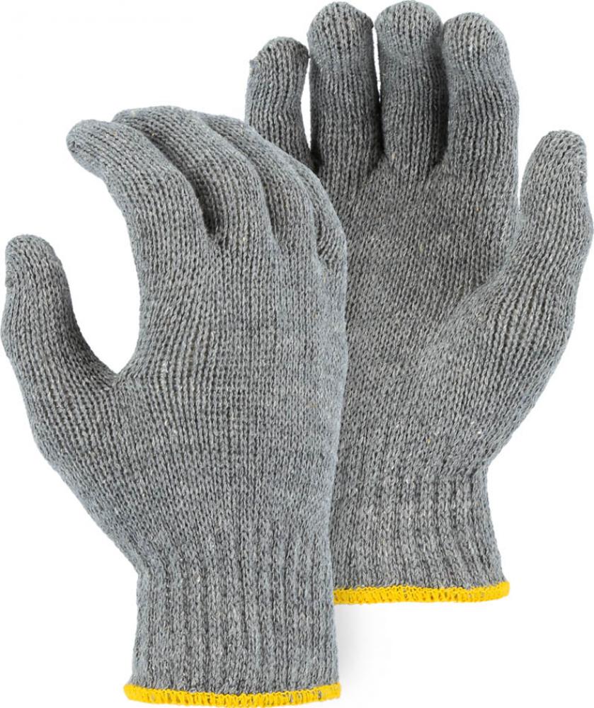 Lightweight Cotton/Poly String Knit Glove, Gray