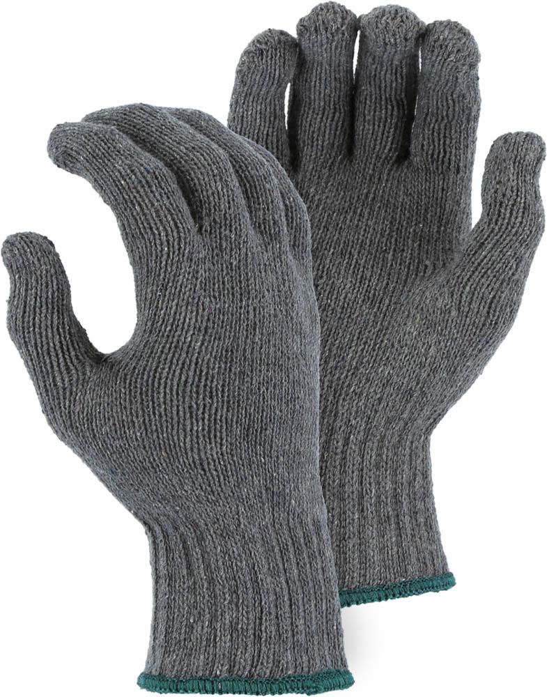 Medium Weight Cotton/Poly String Knit Glove, Gray