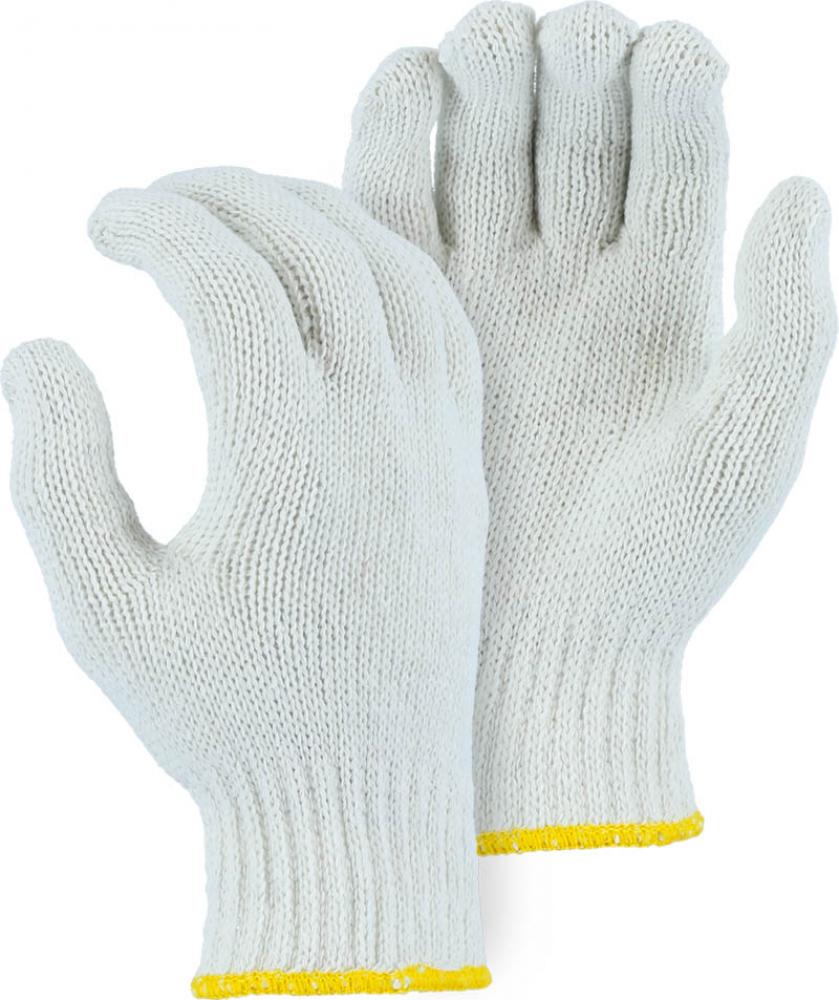 Heavyweight Cotton/Poly String Knit Glove, White
