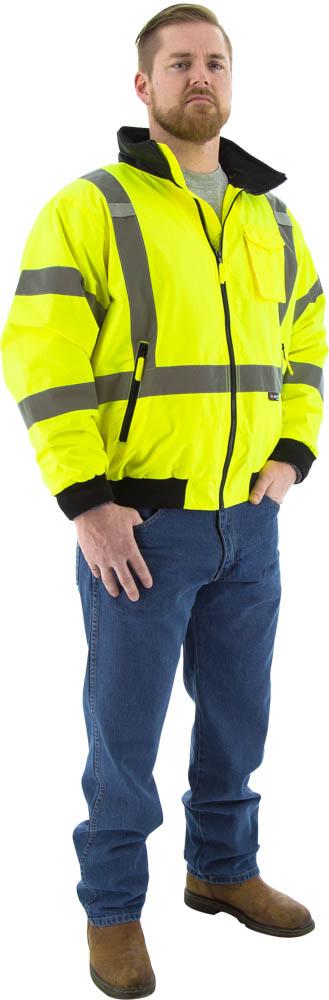 Hi-Viz Waterproof Jacket, ANSI 3 & CSA Z96