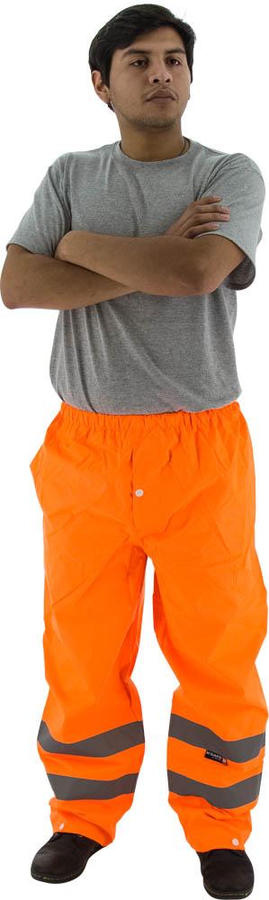Hi-Viz Waterproof Rain Pants, ANSI E