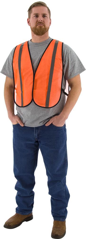 Site Safety Mesh Vest, Orange, NON ANSI