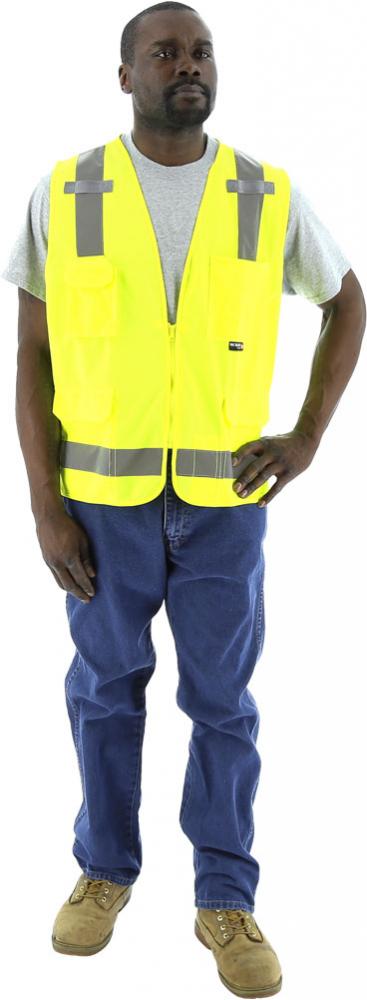 Hi-Viz Surveyors Vest with Mesh Back, ANSI 2