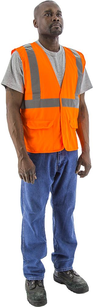 Self Extinguishing High Visibility Vest, ANSI 2