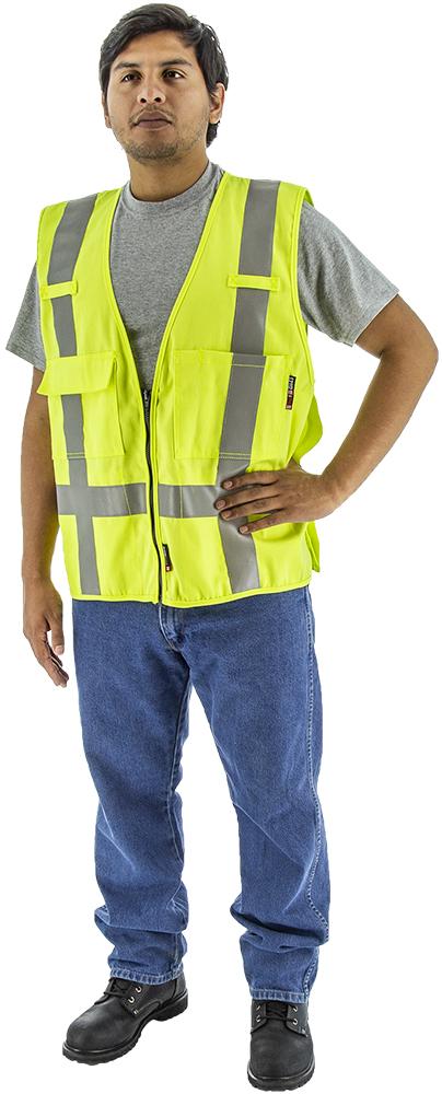 BlazeTEXÂ® FR High Visibility Safety Vest, ANSI 2, R
