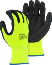 Majestic Glove 3228HVY/L - Micro Foam Nitrile Palm Coated Glove on Hi-Viz Nylon
