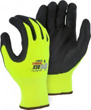Majestic Glove 3228HYT/S - Cold Weather Nitrile Palm Glove with Hi-Viz Liner