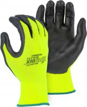 Majestic Glove 3229HVY/L - Heavyweight Foam Nitrile Coated on Hi-Viz Nylon