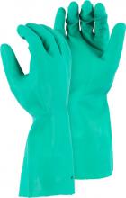 Majestic Glove 3248/L - 18 MIL Nitrile 12â€ Flock Lined with Diamond Pattern