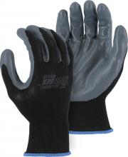 Majestic Glove 3270/L - SuperDexÂ® Gray Nitrile Palm Dipped Glove