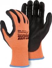 Majestic Glove 33-4406/S2 - ORG. HPPE KNIT, BLK PU PALM,ANSI A4, XXS
