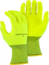Majestic Glove 3368HVY/ 7 - Hydropellent Palm Dipped Glove on 13-Gauge Hi-Vis