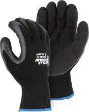Majestic Glove 3396BKT/ 9 - RUBBER PALM, WINTER BLACK KNIT, TAG, M