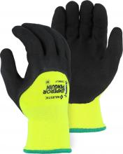 Majestic Glove 3399KLY/L - Winter Lined Nylon Glove with 3/4 Sandy Latex Palm