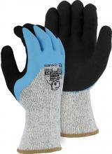 Majestic Glove 35-1585/L - Winter Sandy Latex Palm Dip Over 3/4 Flat Latex Dip