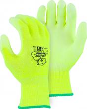 Majestic Glove 35-435Y/L - Cut-Less WatchdogÂ® Hi-Vis Knit w Polyurethane Palm