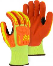 Majestic Glove 35-557Y/X2 - X-15Â® Cut & Impact Resistant w Sandy Nitrile Coating