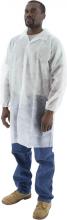 Majestic Glove 74-402/L - PP Lab Coat with Elastic Wrist, Collar & 3 Snaps