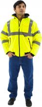 Majestic Glove 75-1300/L - Hi-Viz Waterproof Jacket with Quilted Liner, ANSI 3