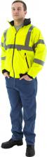 Majestic Glove 75-1301/S - Hi-Viz Waterproof Jacket with Fleece Liner, ANSI 3