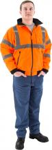 Majestic Glove 75-1302/TL - Hi-Viz Waterproof Jacket with Fleece Liner, ANSI 3