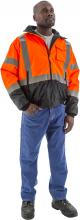 Majestic Glove 75-1314/X2 - Hi-Viz Waterproof Jacket with Quilted Liner, ANSI 3