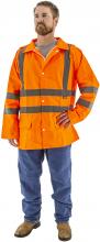 Majestic Glove 75-1352/X1 - Hi-Viz Waterproof Rain Jacket, ANSI 3