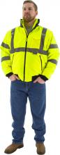 Majestic Glove 75-1381/L - Hi-Viz 8-in-1 Waterproof Jacket w Hi-Viz Liner, ANSI 3